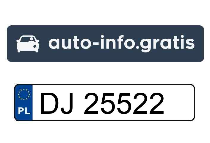 Skradziono pojazd o numerach rejestracyjnych DJ25522