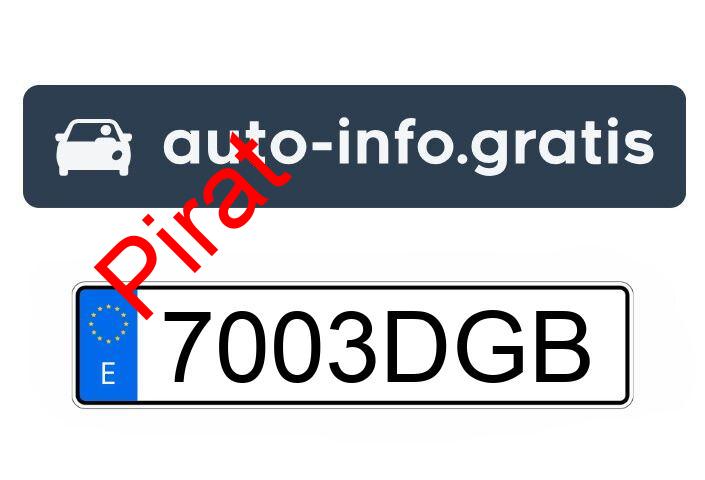 Pirat drogowy w pojeździe o numerach rejestracyjnych 7003DGB