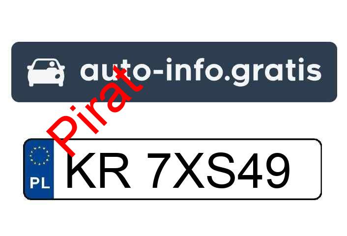 Pirat drogowy w pojeździe o numerach rejestracyjnych KR7XS49