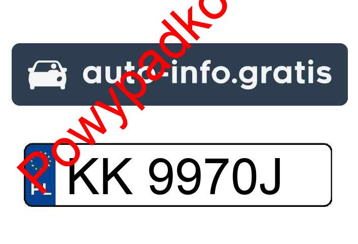 Pojazd o numerach KK9970J uczestniczył w wypadku