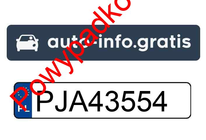 Pojazd o numerach PJA43554 uczestniczył w wypadku