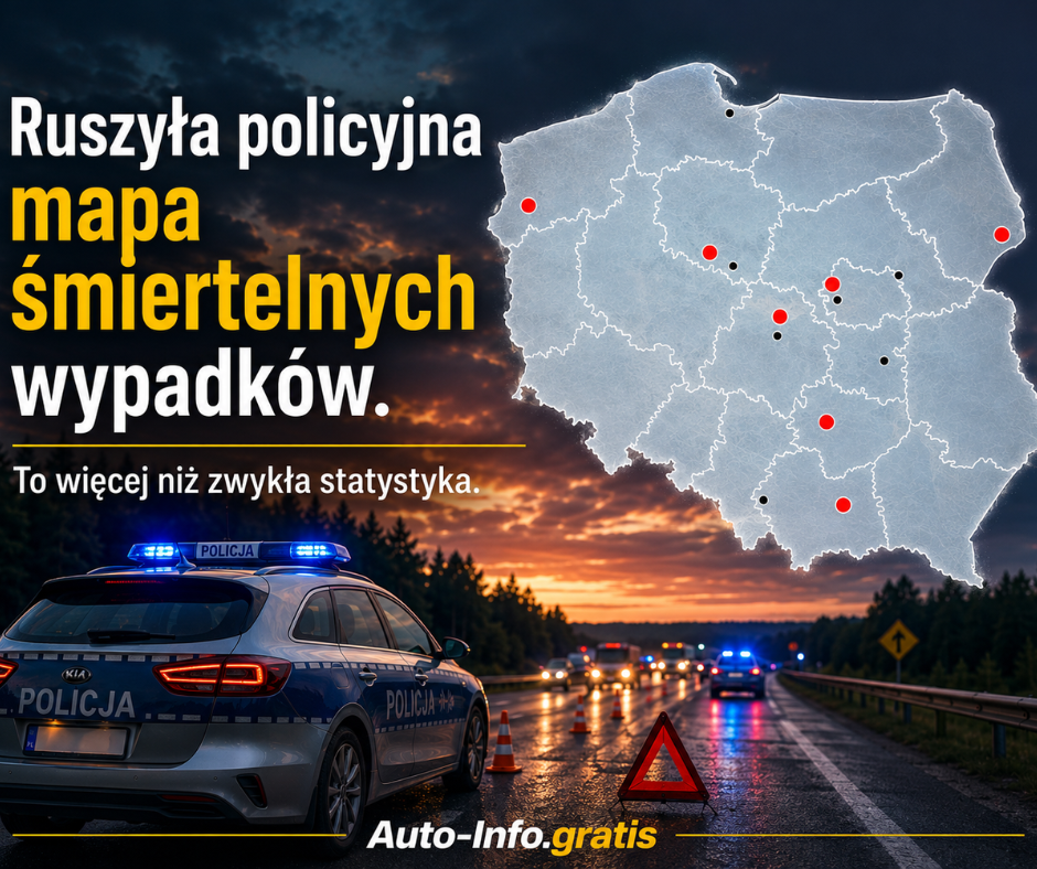 Ruszyła policyjna mapa śmiertelnych wypadków. To więcej ...