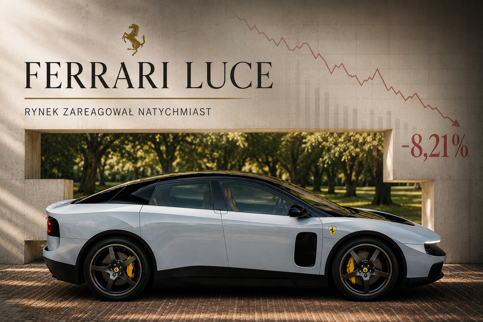 „Nowe Ferrari wywołało burzę. Akcje poleciały ...