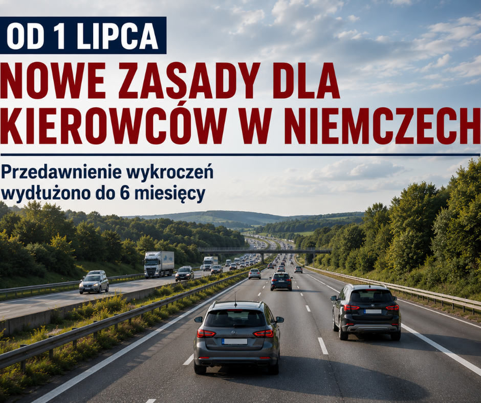 Od 1 lipca nowe zasady dla kierowców w Niemczech. ...