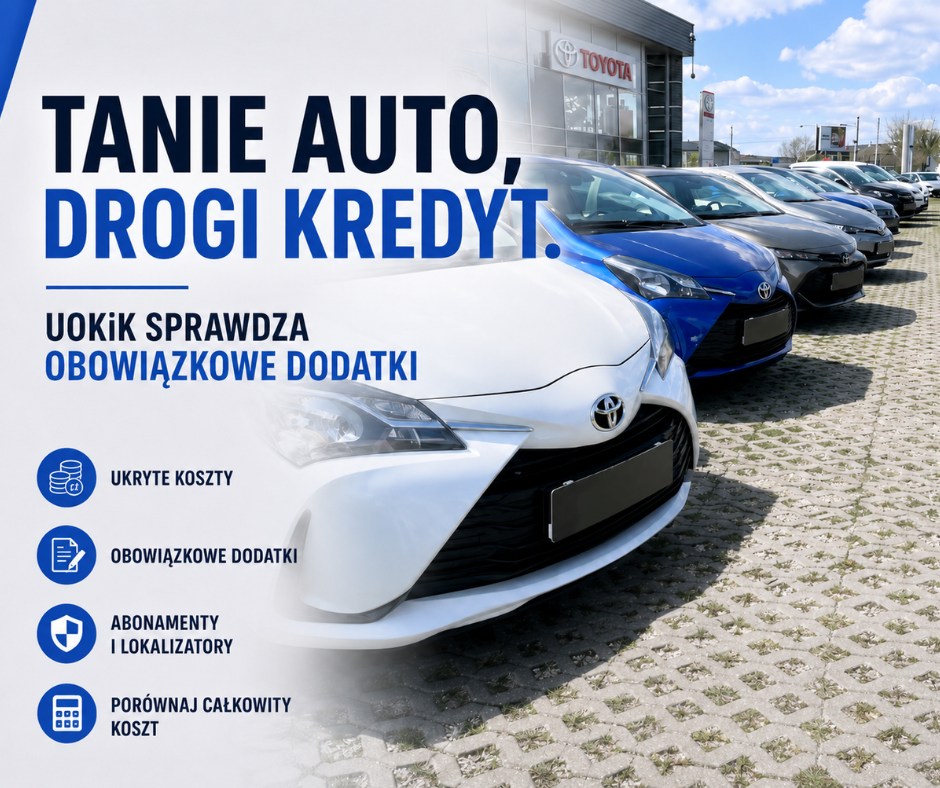 Tanie auto, drogi kredyt. UOKiK sprawdza obowiązkowe ...