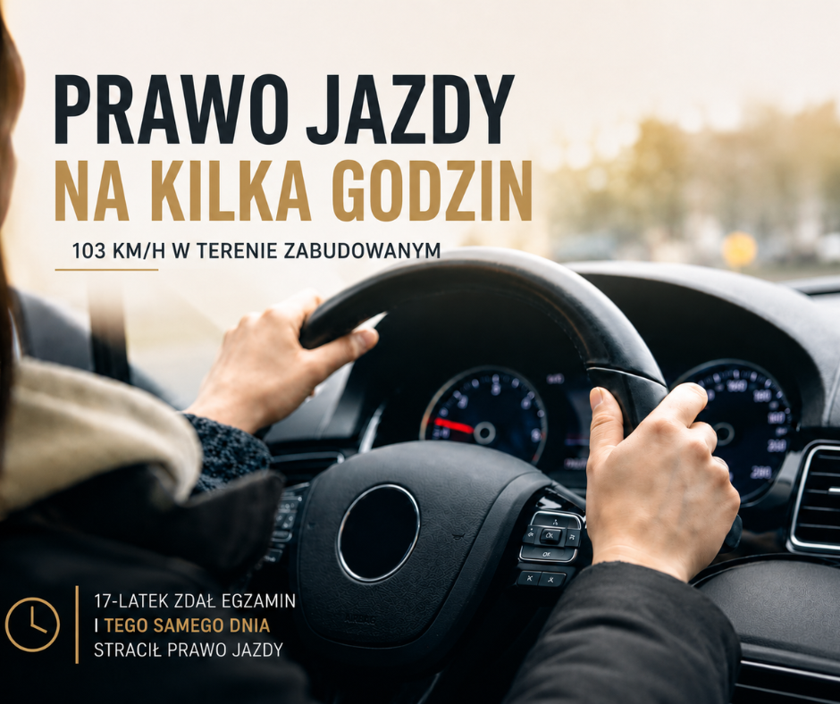 Stracił prawo jazdy kilka godzin po egzaminie. Bolesna ...