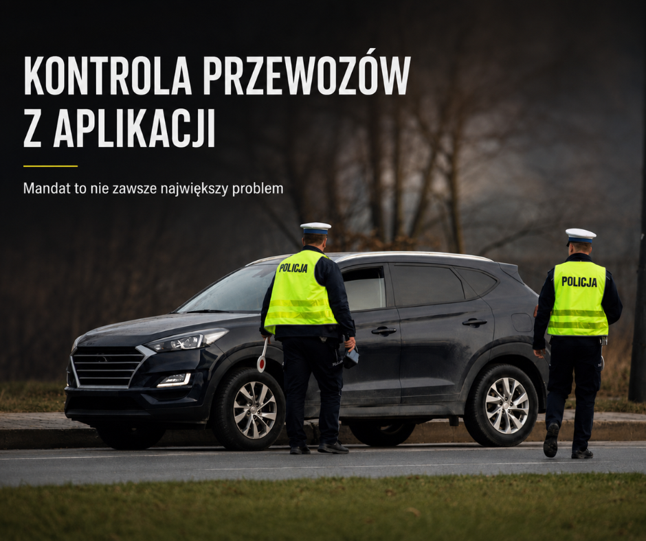 Zatrzymują samochód z aplikacji. Po kilku minutach ...