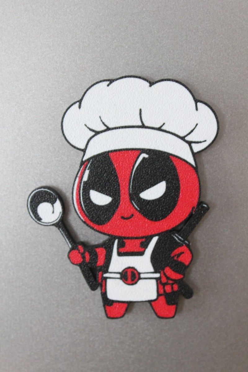 Magnes na lodówkę Deadpool szalony kucharz