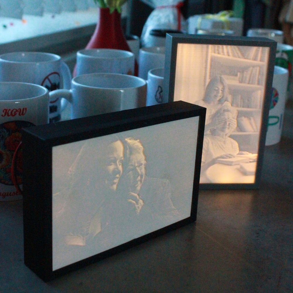 Personalizowane Lampka serce z twoim zdjęciem lub grafiką