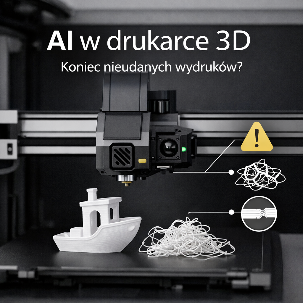 AI w drukarce 3D – koniec nieudanych wydruków?