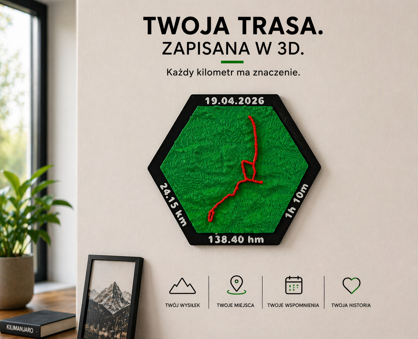 To tylko mapa trasy… więc dlaczego ludzie chcą ją mieć na ścianie?