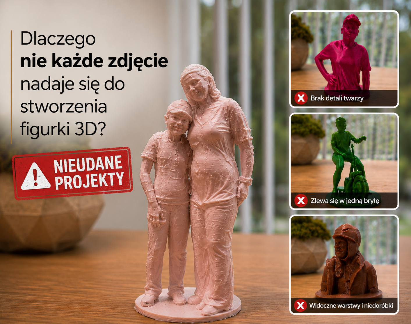 Dlaczego nie każde zdjęcie nadaje się do stworzenia figurki 3D?