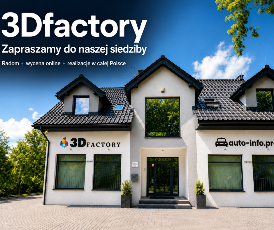 Druk 3D na miejscu i wysyłkowo. Tak pracujemy w 3Dfactory
