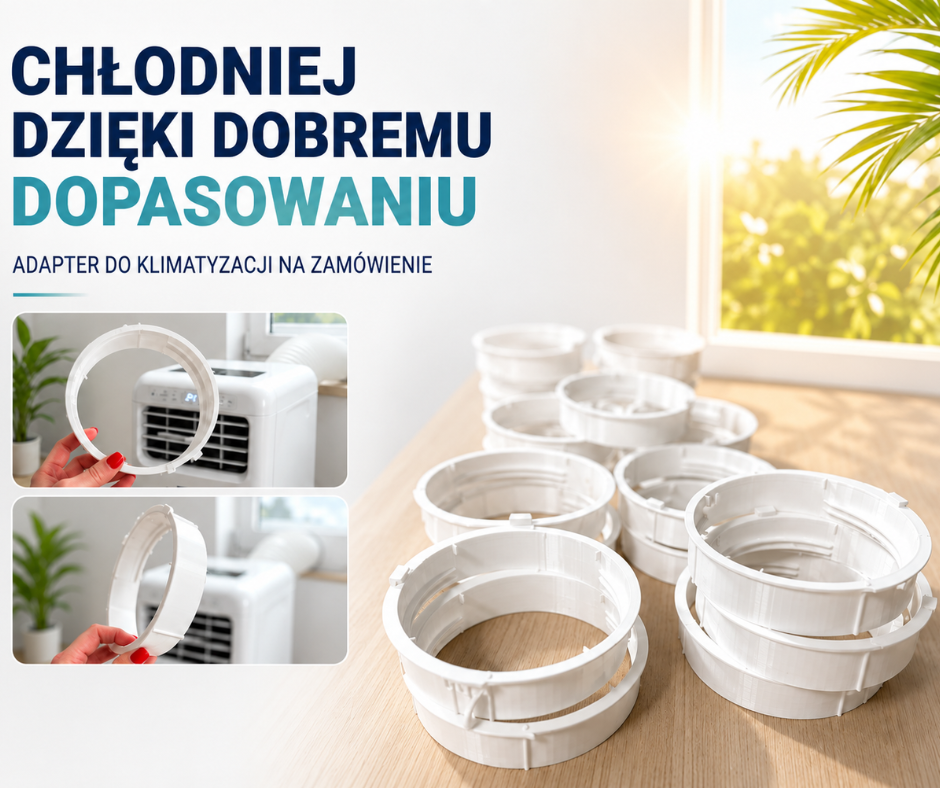 Chłodniej dzięki dobremu dopasowaniu. Adapter do klimatyzacji na zamówienie