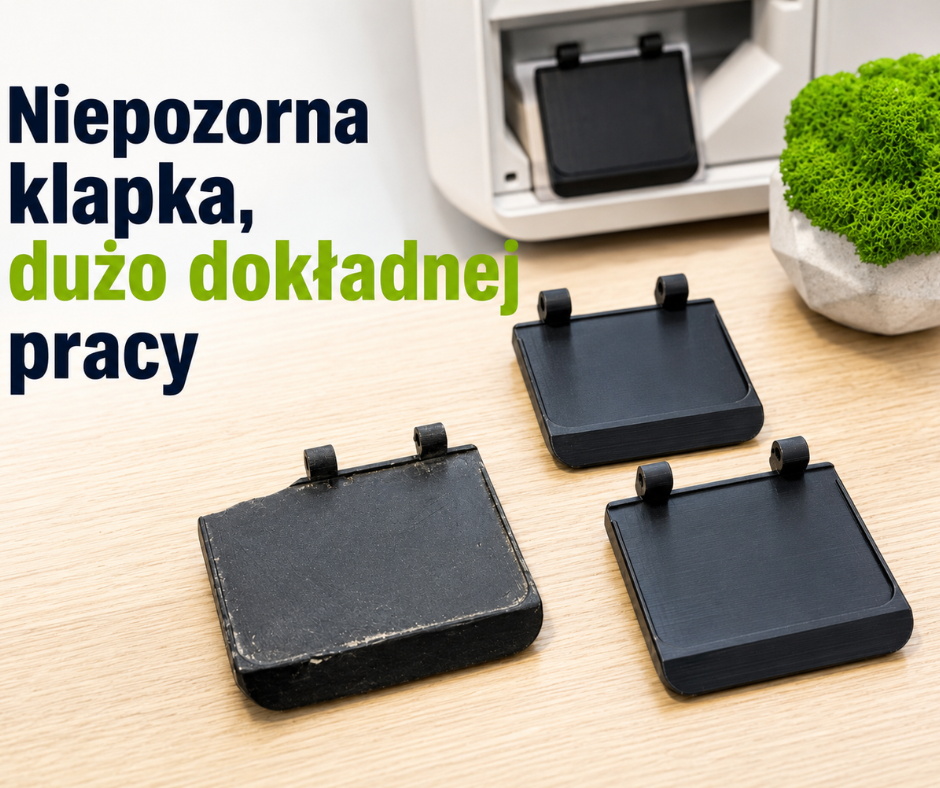 Niepozorna klapka, dużo dokładnej pracy.