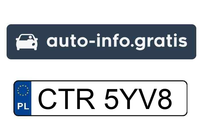 Skradziono pojazd o numerach rejestracyjnych CTR5YV8