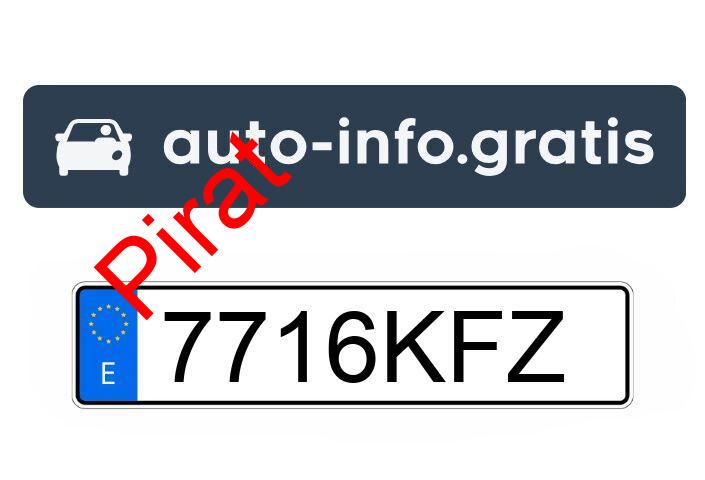 Pirat drogowy w pojeździe o numerach rejestracyjnych 7716KFZ