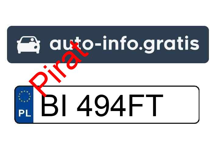 Pirat drogowy w pojeździe o numerach rejestracyjnych BI494FT Pirat drogowy w pojeździe o numerach rejestracyjnych BI494FT