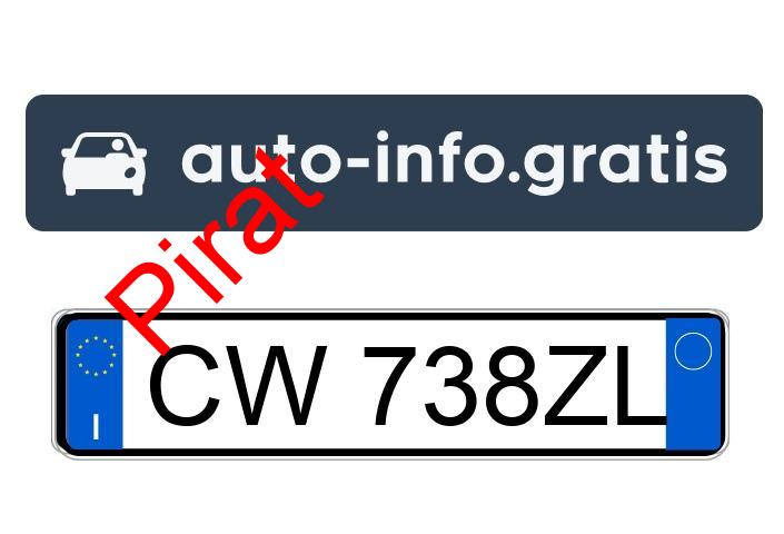 Pirat drogowy w pojeździe o numerach rejestracyjnych CW738ZL