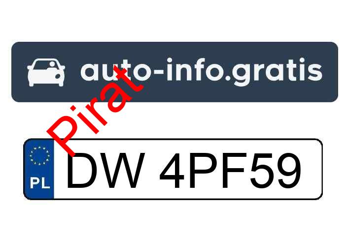 Pirat drogowy w pojeździe o numerach rejestracyjnych DW4PF59 Pirat drogowy w pojeździe o numerach rejestracyjnych DW4PF59