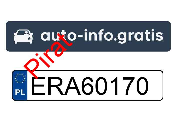 Pirat drogowy w pojeździe o numerach rejestracyjnych ERA60170