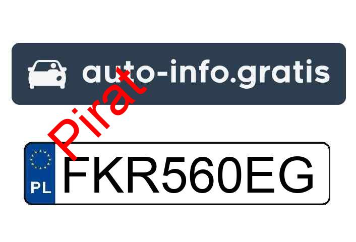 Pirat drogowy w pojeździe o numerach rejestracyjnych FKR560EG