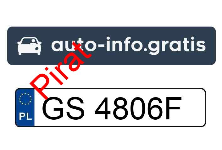 Pirat drogowy w pojeździe o numerach rejestracyjnych GS4806F