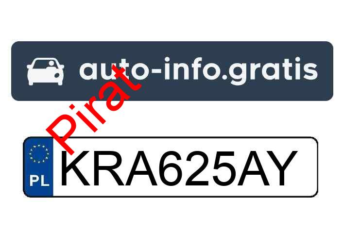 Pirat drogowy w pojeździe o numerach rejestracyjnych KRA625AY