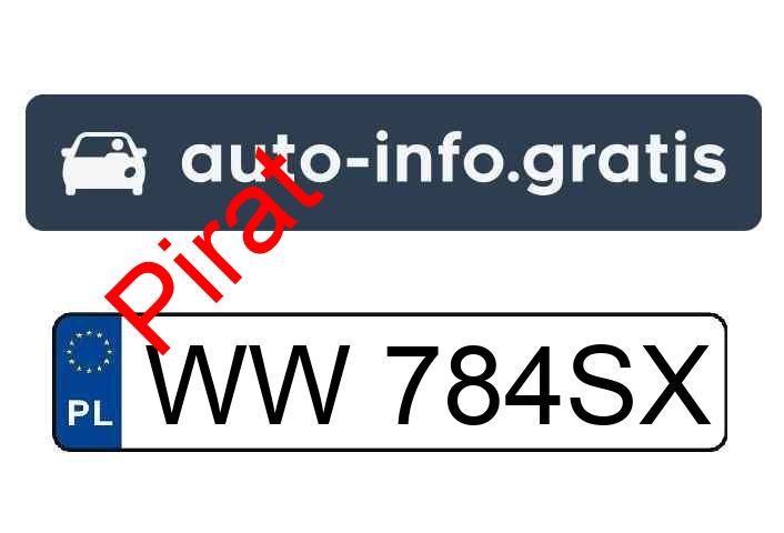 Pirat drogowy w pojeździe o numerach rejestracyjnych WW784SX
