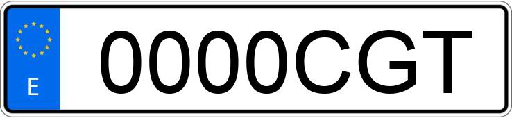 Numer rejestracyjny 0000CGT posiada NISSAN ALMERA Numer rejestracyjny 0000CGT posiada NISSAN ALMERA