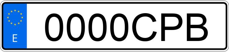 Numer rejestracyjny 0000CPB posiada AUDI A6