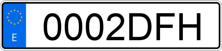 Numer rejestracyjny 0002DFH posiada SEAT LEON