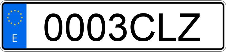 Numer rejestracyjny 0003CLZ posiada SEAT LEON