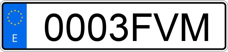 Numer rejestracyjny 0003FVM posiada MERCEDES CLC