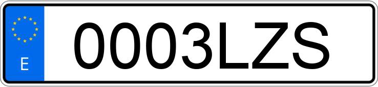 Numer rejestracyjny 0003LZS posiada BMW SERIE 1