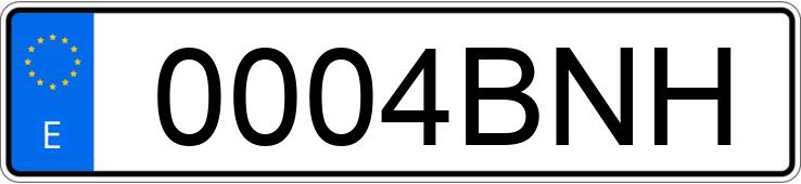 Numer rejestracyjny 0004BNH posiada SEAT IBIZA