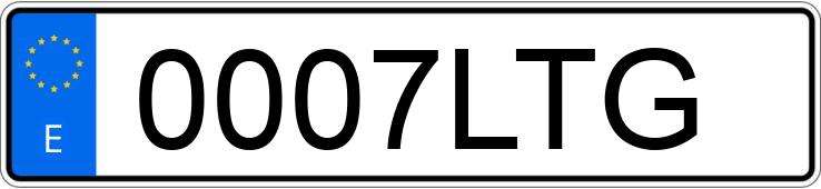 Numer rejestracyjny 0007LTG posiada TOYOTA C-HR