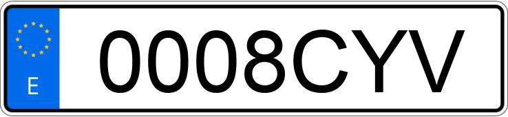 Numer rejestracyjny 0008CYV posiada DAEWOO KALOS