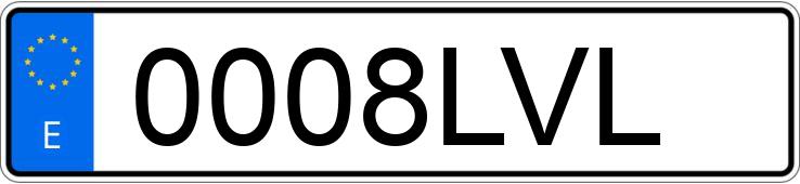 Numer rejestracyjny 0008LVL posiada RENAULT MEGANE