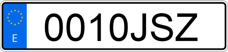 Numer rejestracyjny 0010JSZ posiada KTM ENDURO 350