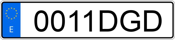 Numer rejestracyjny 0011DGD posiada SUZUKI IGNIS