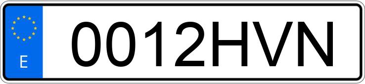 Numer rejestracyjny 0012HVN posiada CITROEN C3