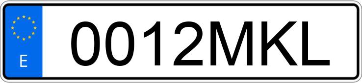 Numer rejestracyjny 0012MKL posiada BMW SERIE 1