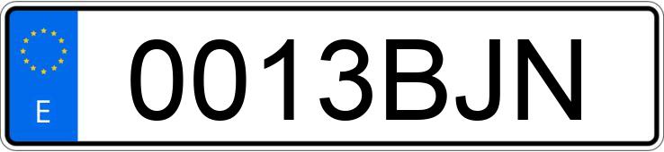 Numer rejestracyjny 0013BJN posiada CITROEN XSARA