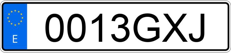 Numer rejestracyjny 0013GXJ posiada MERCEDES C (204)