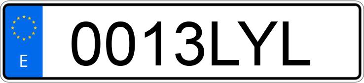 Numer rejestracyjny 0013LYL posiada PEUGEOT 807 Numer rejestracyjny 0013LYL posiada PEUGEOT 807