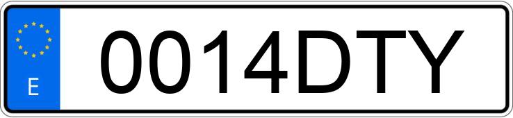 Numer rejestracyjny 0014DTY posiada HONDA ACCORD Numer rejestracyjny 0014DTY posiada HONDA ACCORD