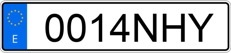 Numer rejestracyjny 0014NHY posiada BMW SERIE 3