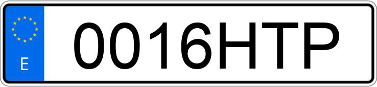 Numer rejestracyjny 0016HTP posiada MITSUBISHI MONTERO