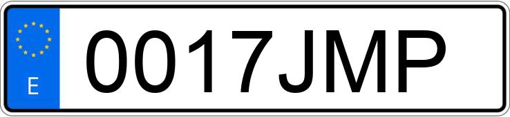 Numer rejestracyjny 0017JMP posiada OPEL INSIGNIA